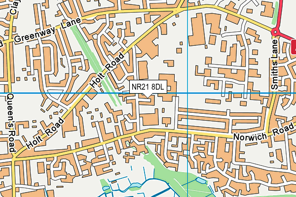 NR21 8DL map - OS VectorMap District (Ordnance Survey)