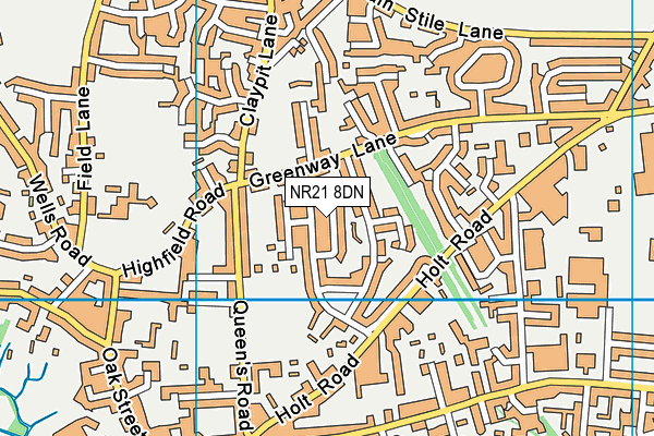 NR21 8DN map - OS VectorMap District (Ordnance Survey)