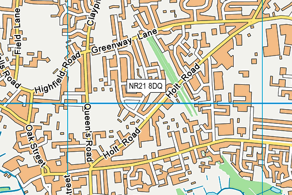 NR21 8DQ map - OS VectorMap District (Ordnance Survey)