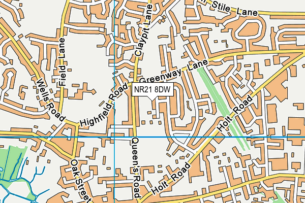 NR21 8DW map - OS VectorMap District (Ordnance Survey)
