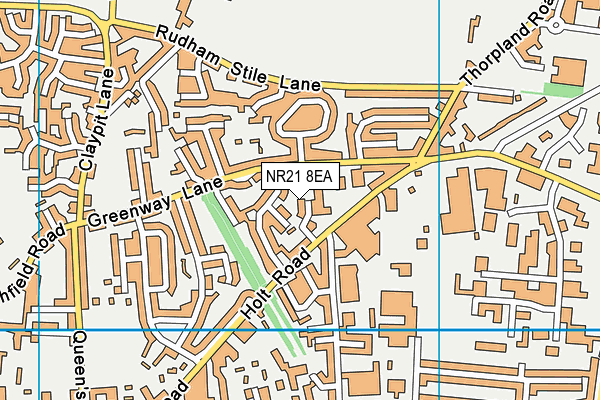 NR21 8EA map - OS VectorMap District (Ordnance Survey)