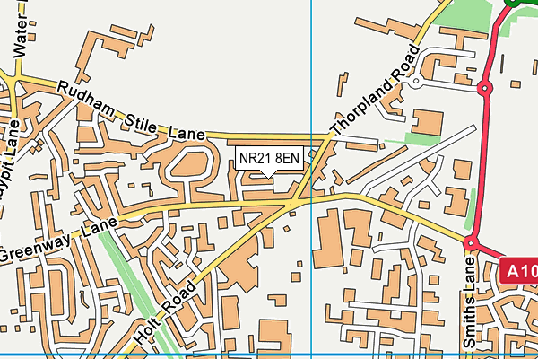 NR21 8EN map - OS VectorMap District (Ordnance Survey)