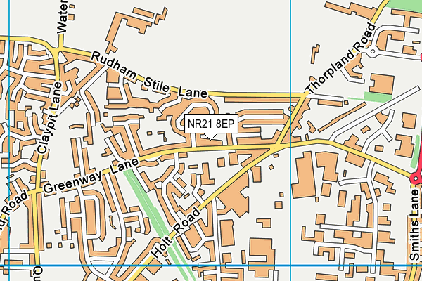 NR21 8EP map - OS VectorMap District (Ordnance Survey)
