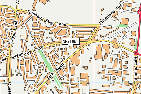 NR21 8ET map - OS VectorMap District (Ordnance Survey)