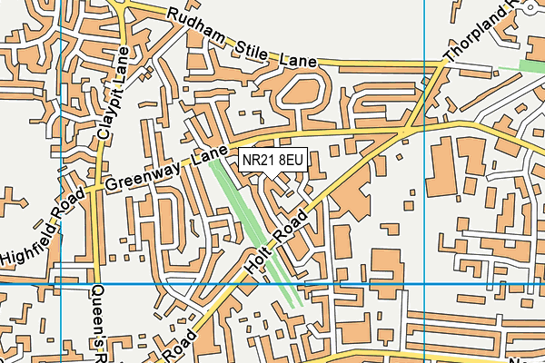 NR21 8EU map - OS VectorMap District (Ordnance Survey)