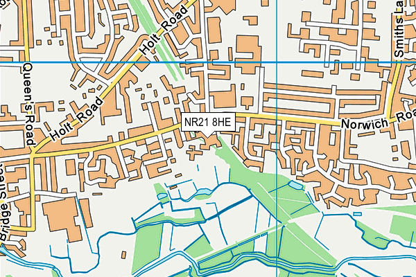 NR21 8HE map - OS VectorMap District (Ordnance Survey)