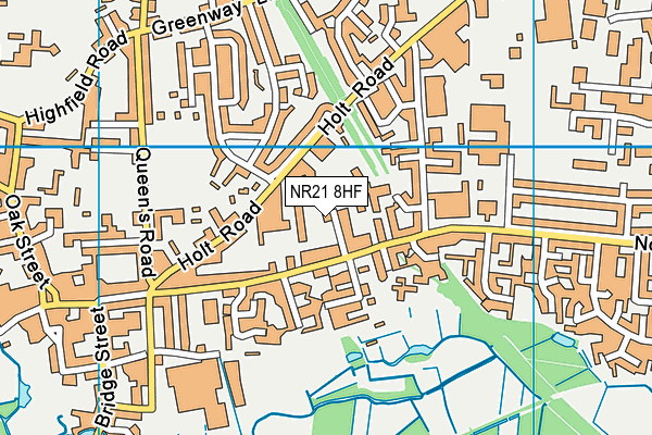 NR21 8HF map - OS VectorMap District (Ordnance Survey)