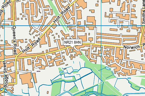NR21 8HN map - OS VectorMap District (Ordnance Survey)