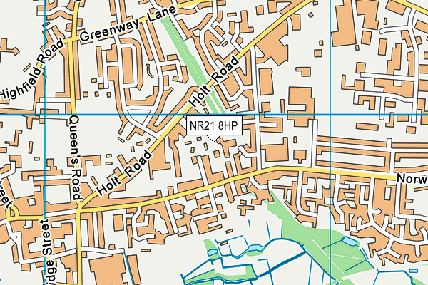 NR21 8HP map - OS VectorMap District (Ordnance Survey)