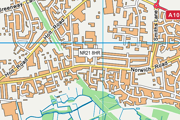 NR21 8HR map - OS VectorMap District (Ordnance Survey)
