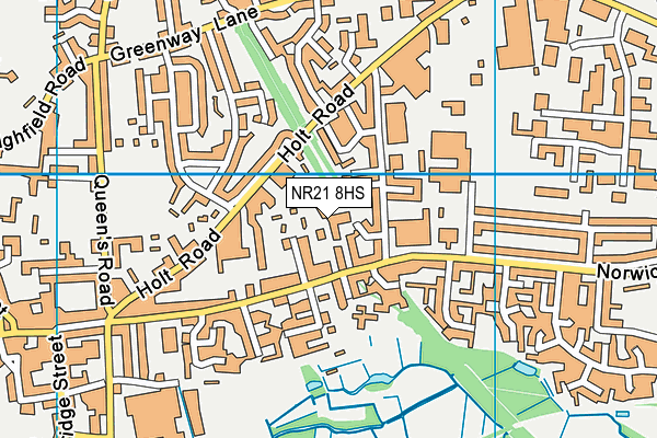 NR21 8HS map - OS VectorMap District (Ordnance Survey)