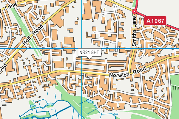 NR21 8HT map - OS VectorMap District (Ordnance Survey)
