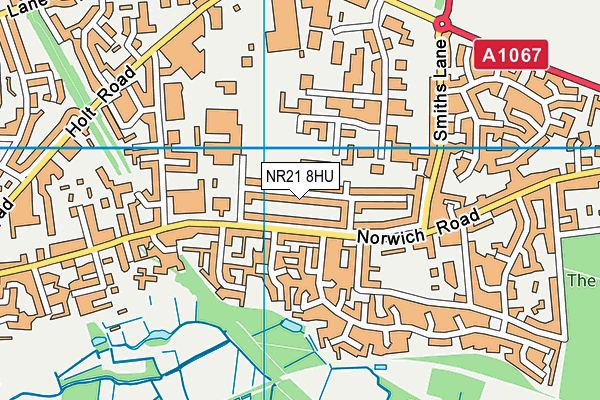NR21 8HU map - OS VectorMap District (Ordnance Survey)