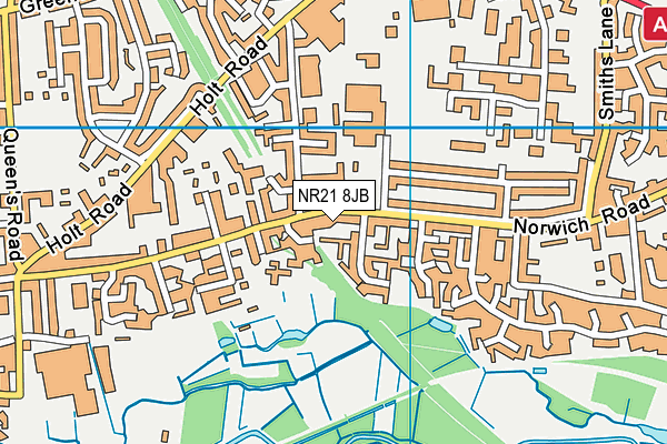 NR21 8JB map - OS VectorMap District (Ordnance Survey)