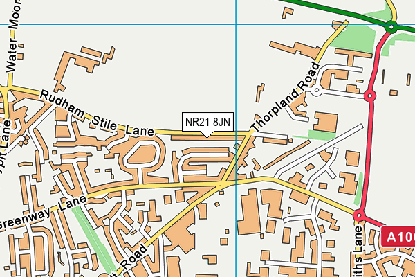 NR21 8JN map - OS VectorMap District (Ordnance Survey)
