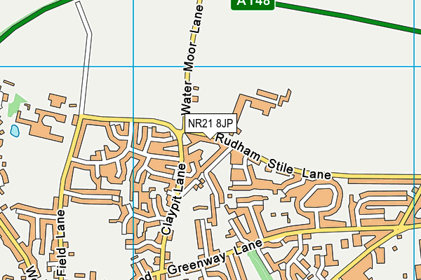 NR21 8JP map - OS VectorMap District (Ordnance Survey)