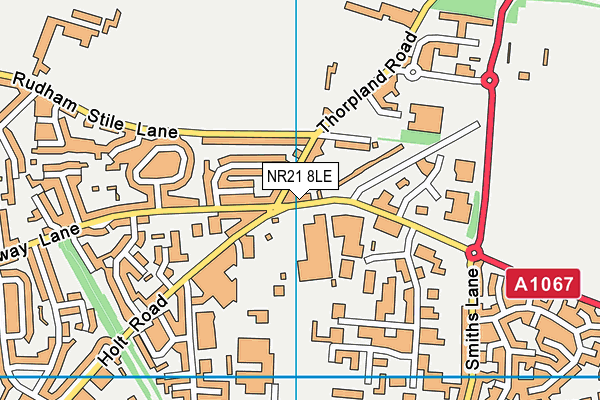 NR21 8LE map - OS VectorMap District (Ordnance Survey)