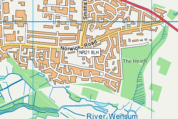 NR21 8LH map - OS VectorMap District (Ordnance Survey)