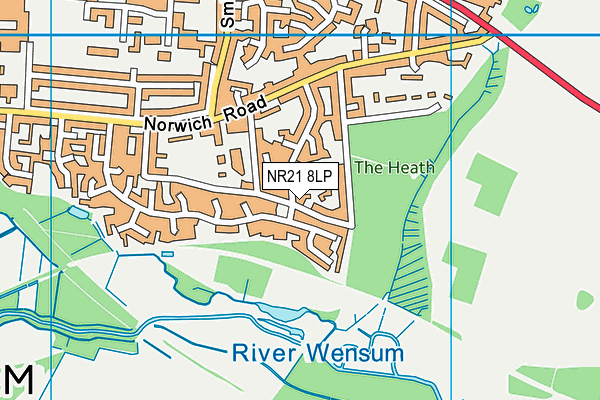 NR21 8LP map - OS VectorMap District (Ordnance Survey)