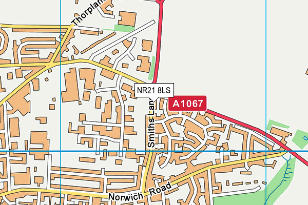 NR21 8LS map - OS VectorMap District (Ordnance Survey)