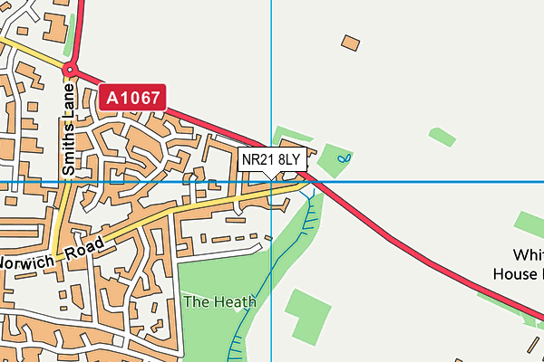 NR21 8LY map - OS VectorMap District (Ordnance Survey)