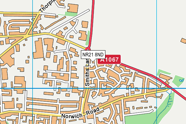 NR21 8ND map - OS VectorMap District (Ordnance Survey)