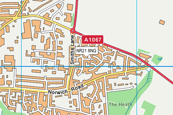 NR21 8NQ map - OS VectorMap District (Ordnance Survey)