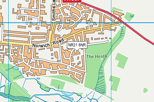 NR21 8NR map - OS VectorMap District (Ordnance Survey)