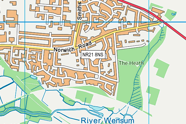 NR21 8NS map - OS VectorMap District (Ordnance Survey)