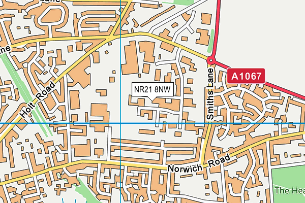 NR21 8NW map - OS VectorMap District (Ordnance Survey)