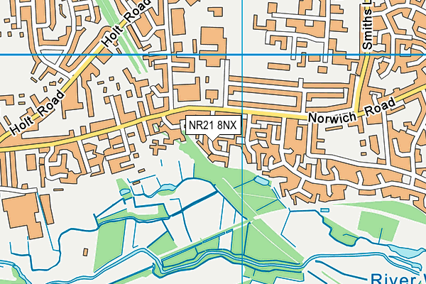 NR21 8NX map - OS VectorMap District (Ordnance Survey)