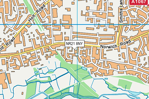 NR21 8NY map - OS VectorMap District (Ordnance Survey)