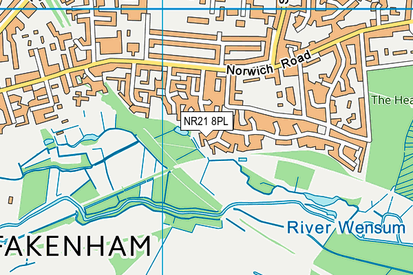 NR21 8PL map - OS VectorMap District (Ordnance Survey)