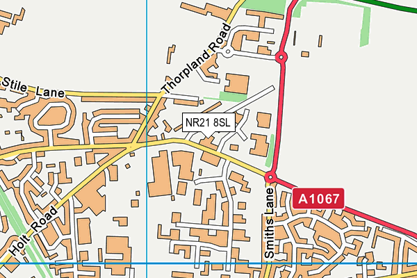 NR21 8SL map - OS VectorMap District (Ordnance Survey)