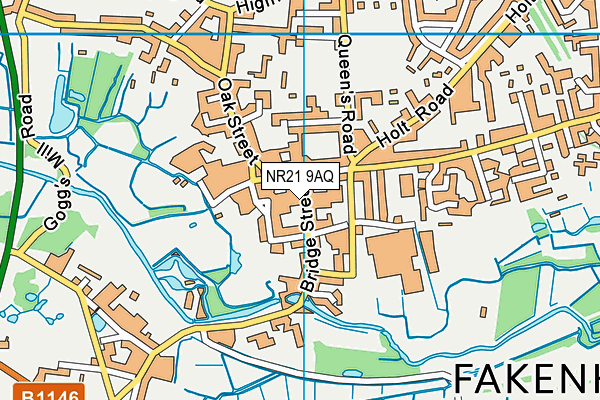 NR21 9AQ map - OS VectorMap District (Ordnance Survey)