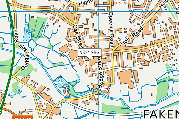 NR21 9BG map - OS VectorMap District (Ordnance Survey)
