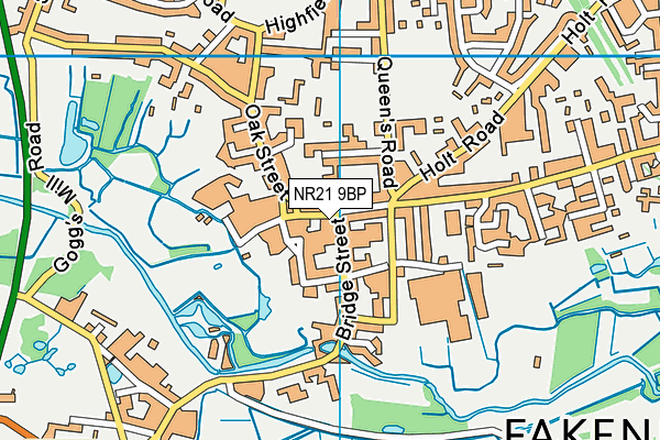 NR21 9BP map - OS VectorMap District (Ordnance Survey)