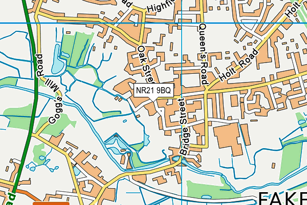 NR21 9BQ map - OS VectorMap District (Ordnance Survey)