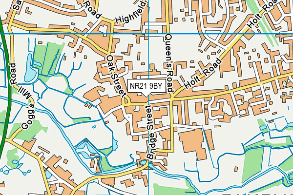 NR21 9BY map - OS VectorMap District (Ordnance Survey)