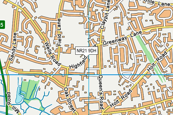 NR21 9DH map - OS VectorMap District (Ordnance Survey)
