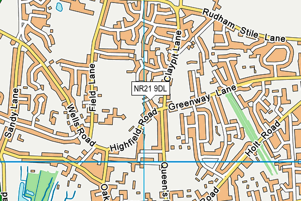 NR21 9DL map - OS VectorMap District (Ordnance Survey)