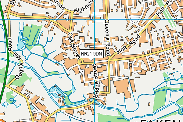 NR21 9DN map - OS VectorMap District (Ordnance Survey)