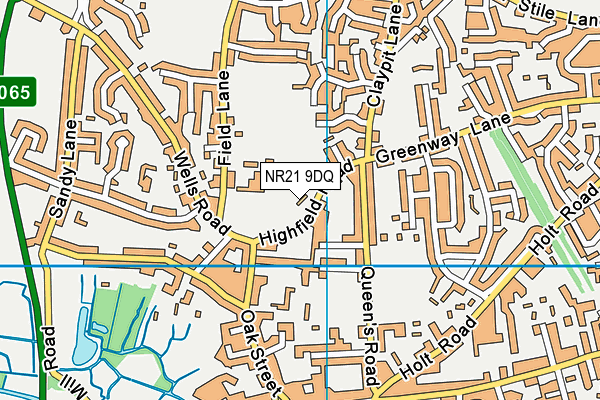 Duke of Lancaster School map (NR21 9DQ) - OS VectorMap District (Ordnance Survey)