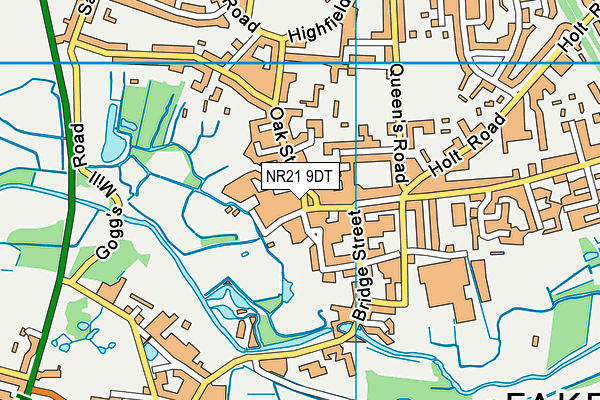 NR21 9DT map - OS VectorMap District (Ordnance Survey)