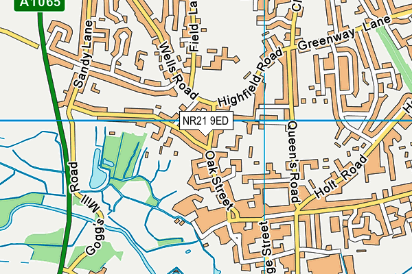 NR21 9ED map - OS VectorMap District (Ordnance Survey)