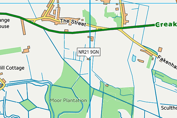 NR21 9GN map - OS VectorMap District (Ordnance Survey)