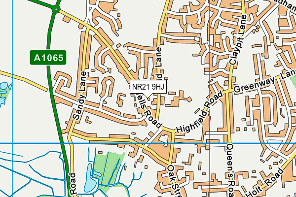 NR21 9HJ map - OS VectorMap District (Ordnance Survey)