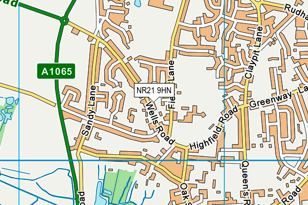 NR21 9HN map - OS VectorMap District (Ordnance Survey)