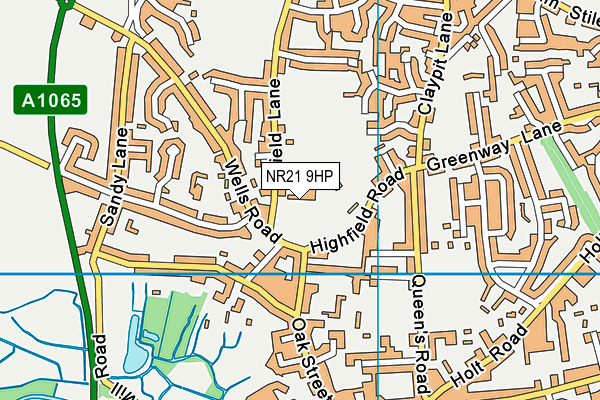 NR21 9HP map - OS VectorMap District (Ordnance Survey)