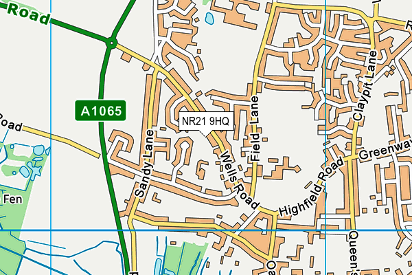 NR21 9HQ map - OS VectorMap District (Ordnance Survey)